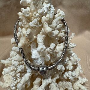 Pandora Sterling Silver Bracelet Size 6.75”